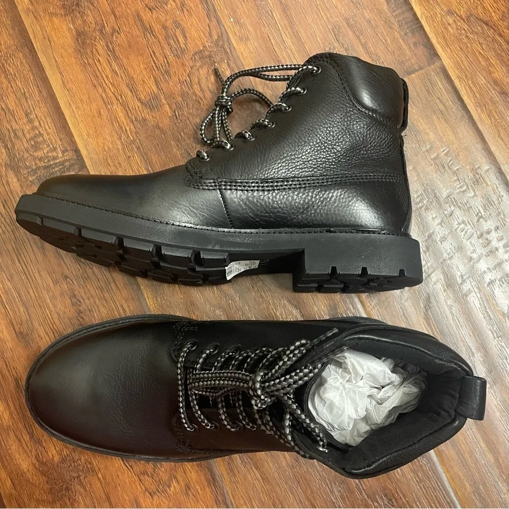 Clarks Men's Black Leather Boots